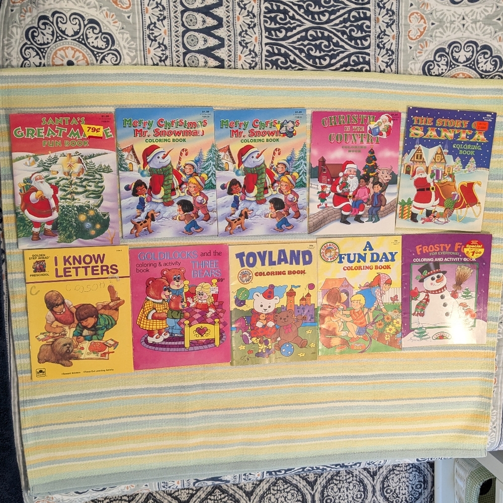 ⭐ VINTAGE used Coloring Books